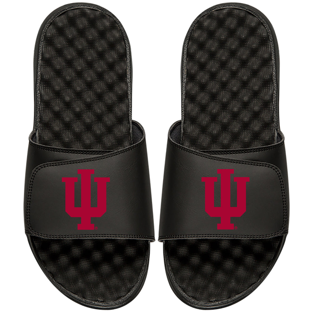 Men's ISlide Black Indiana Hoosiers Primary Logo Slide Sandals