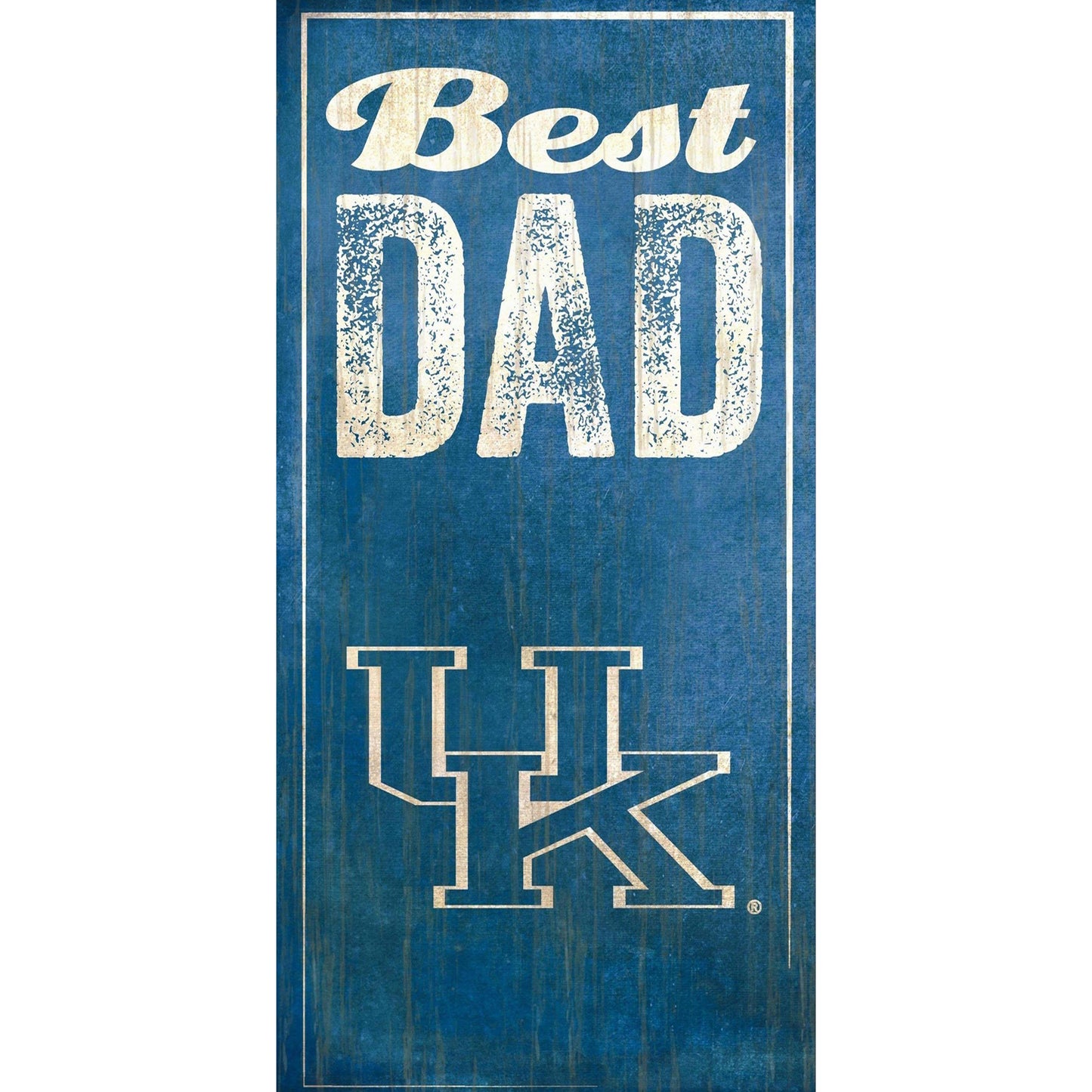Kentucky Wildcats 6'' x 12'' Best Dad Sign
