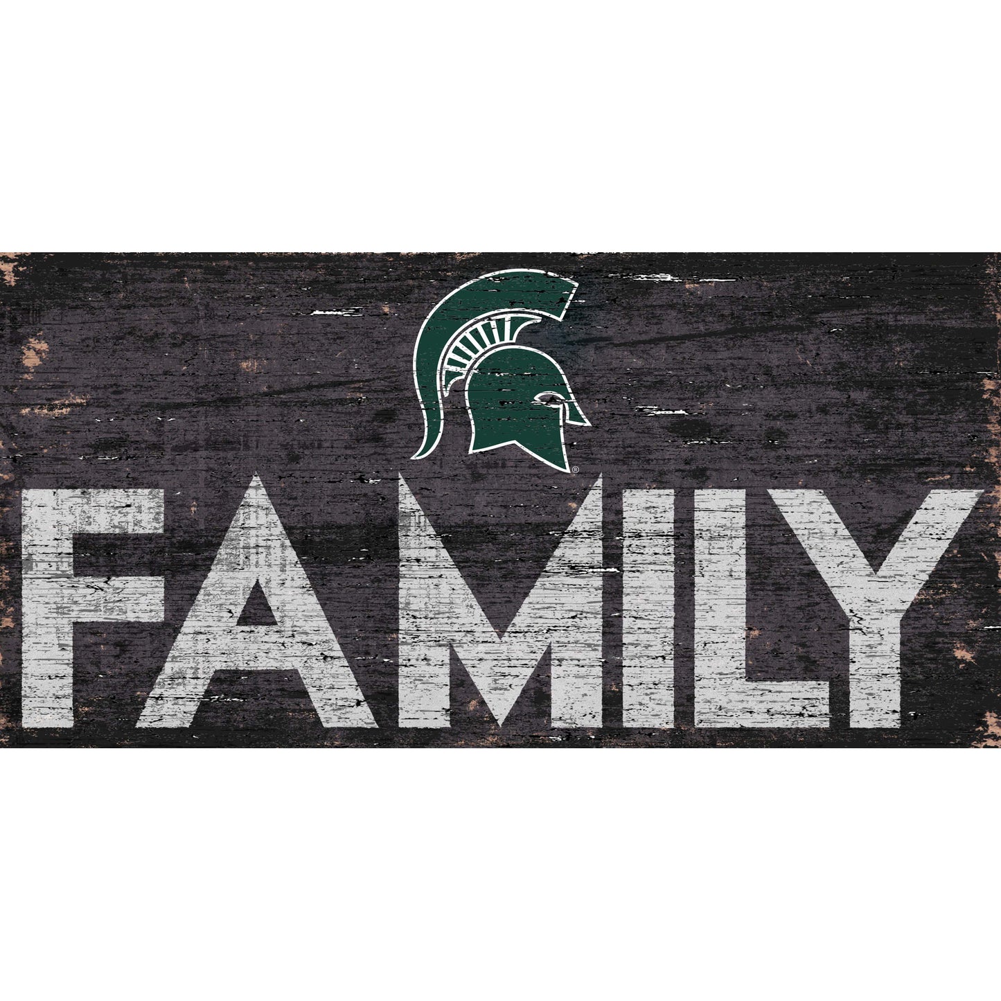 Michigan State Spartans 6'' x 12'' Family Sign