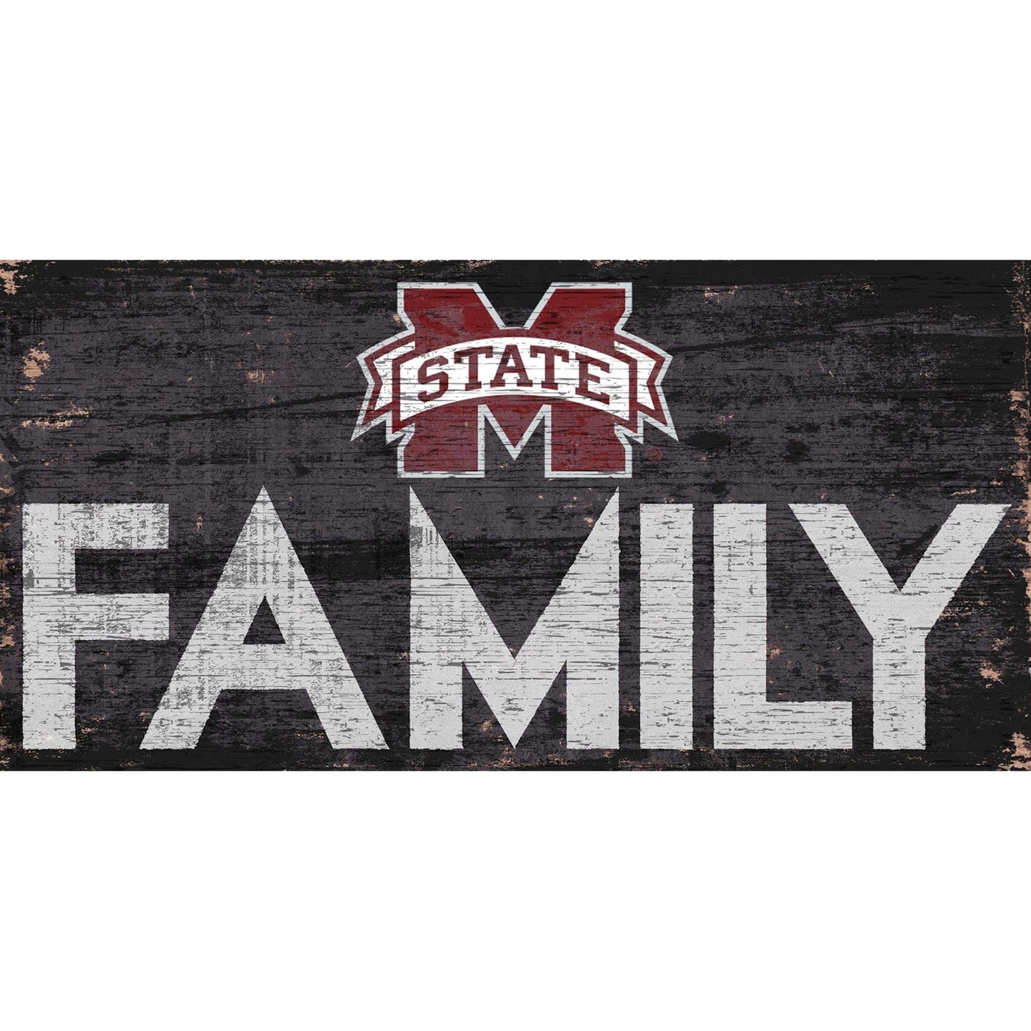 Mississippi State Bulldogs 6'' x 12'' Family Sign