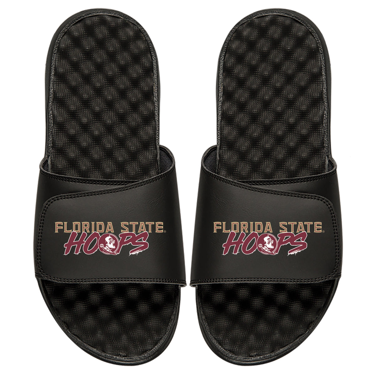 Youth ISlide Black Florida State Seminoles Hoop Slide Sandals