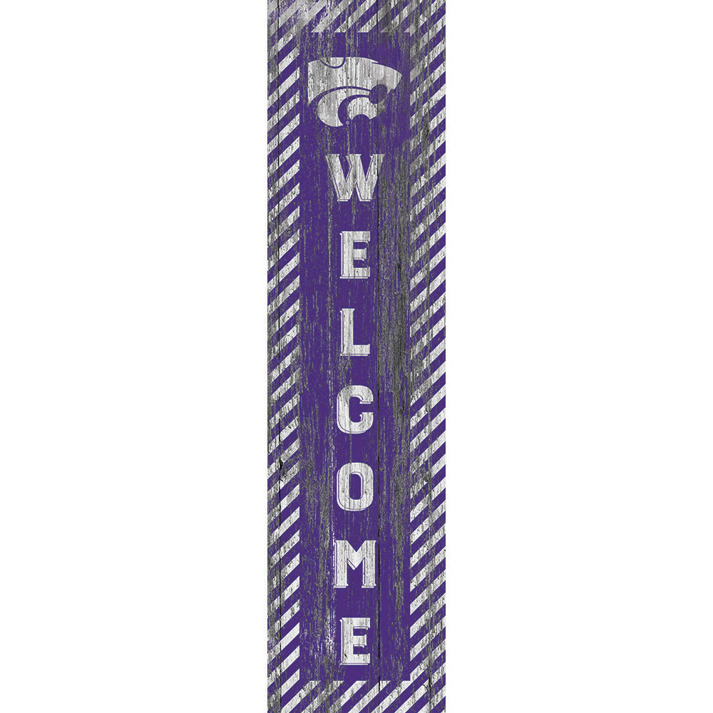 Kansas State Wildcats 12'' x 48'' Door Leaner Welcome Sign
