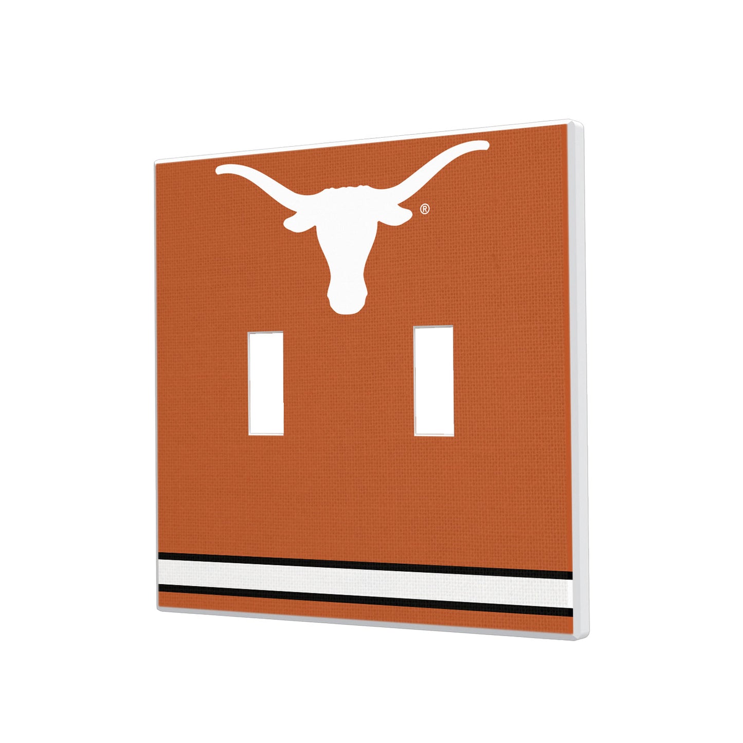 Texas Longhorns Stripe Design Double Toggle Light Switch Plate