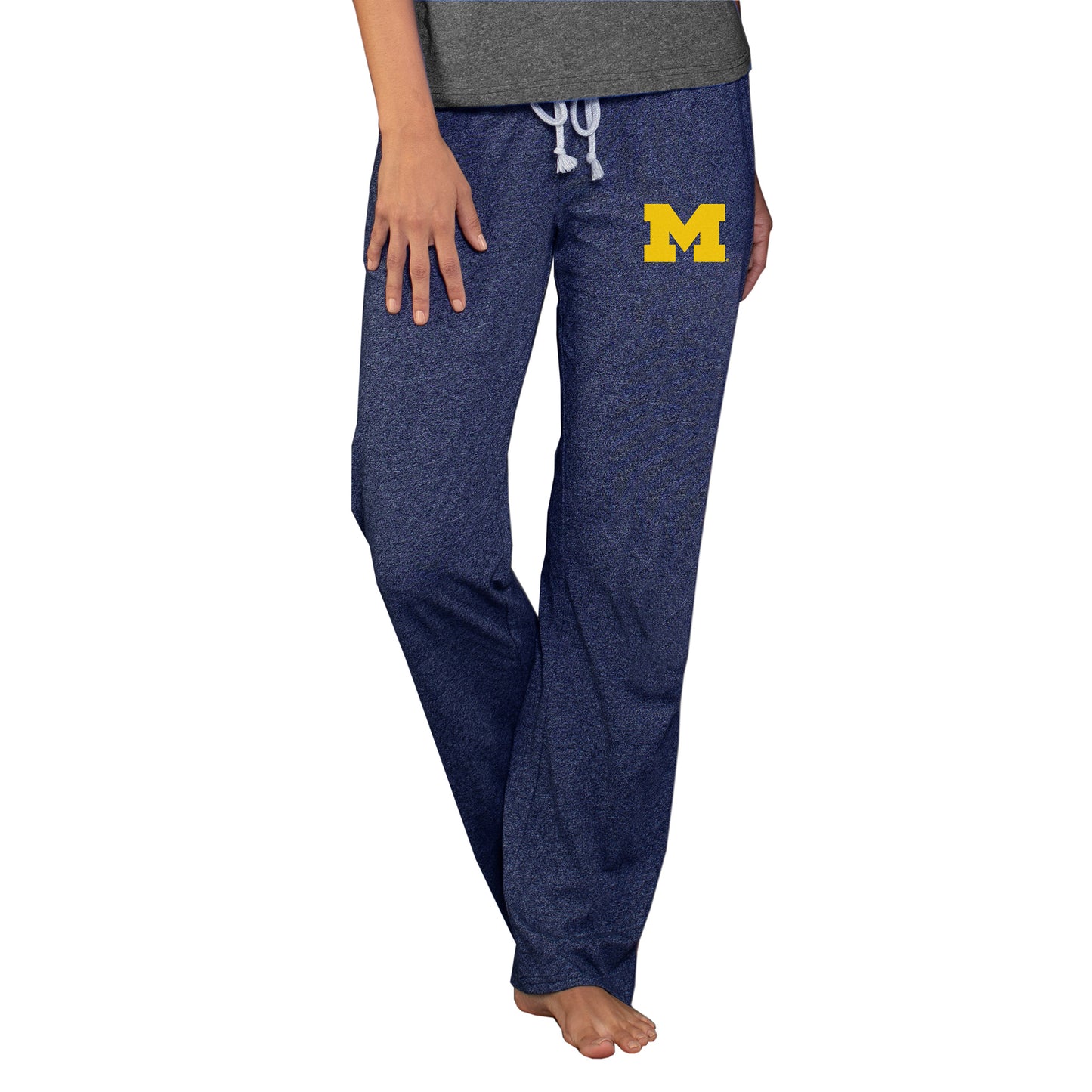 Women's Concepts Sport Navy Michigan Wolverines Quest Knit Lightweight Pants