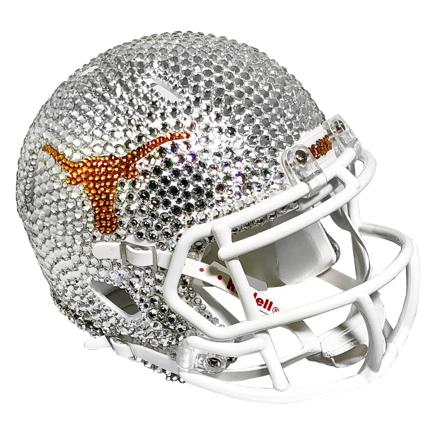 Texas Longhorns Swarovski Crystal Mini Football Helmet