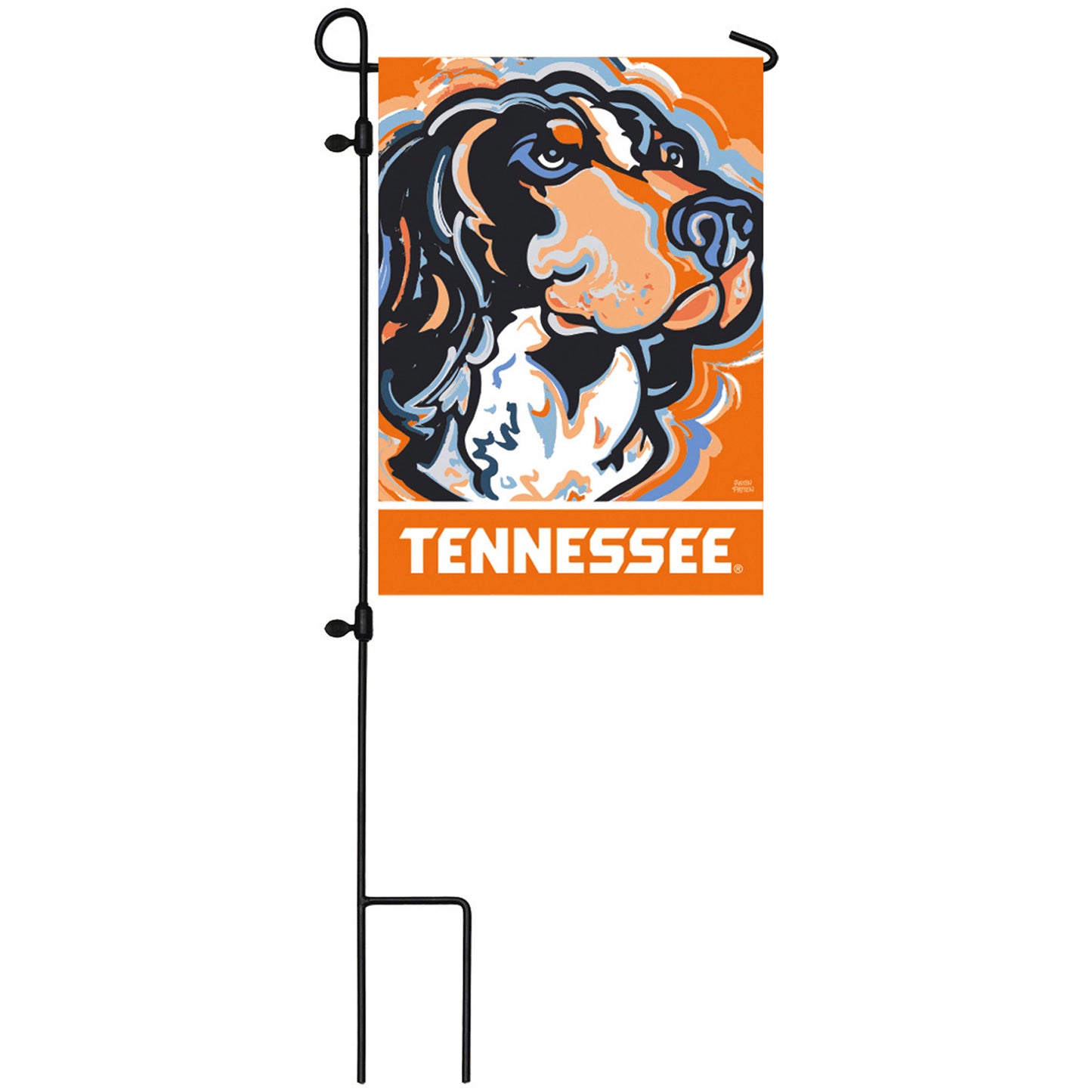 Tennessee Volunteers Justin Patten Designed Double-Sided Garden Flag