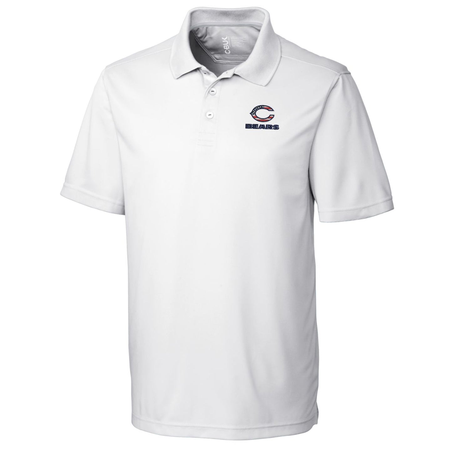 Men's Cutter & Buck White Chicago Bears Americana Fairwood Polo
