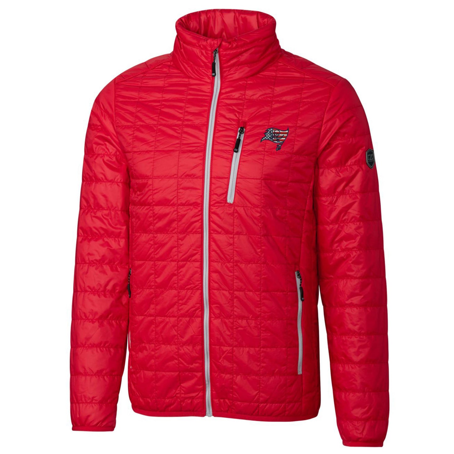 Men's Cutter & Buck Red Tampa Bay Buccaneers Americana Rainier Full-Zip Jacket