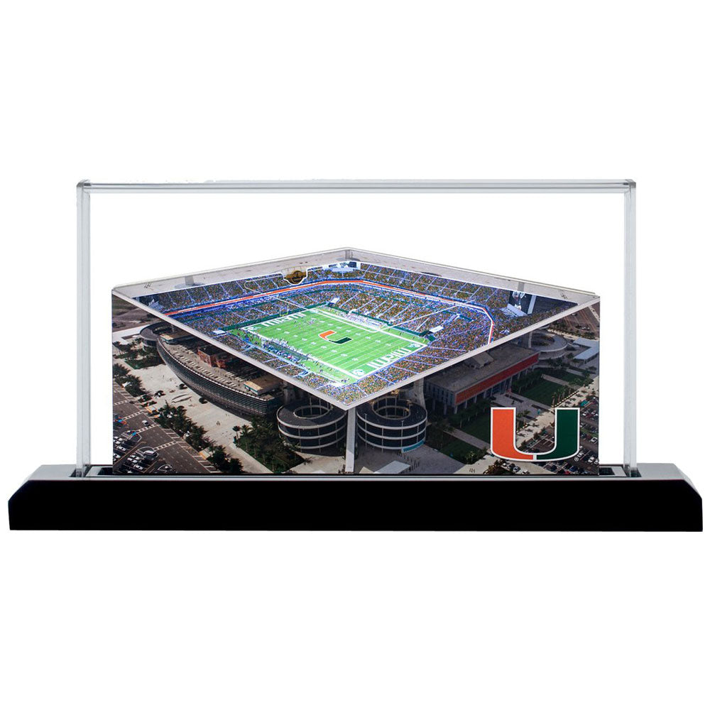 Miami Hurricanes 9'' Light Up Replica Stadium with Case