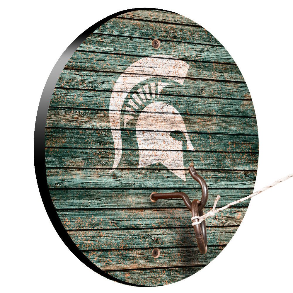 Michigan State Spartans Weathered Design Hook and Ring Game