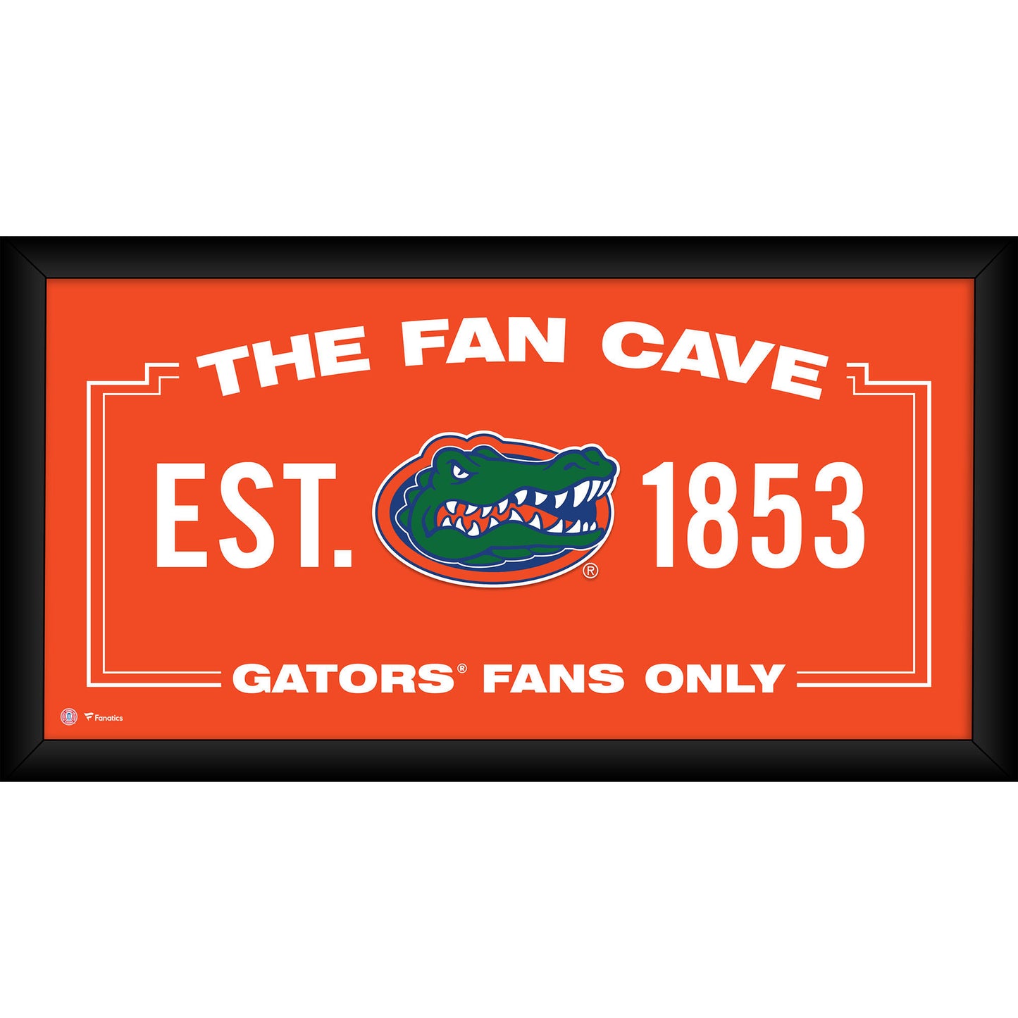 Florida Gators Framed 10" x 20" Fan Cave Collage