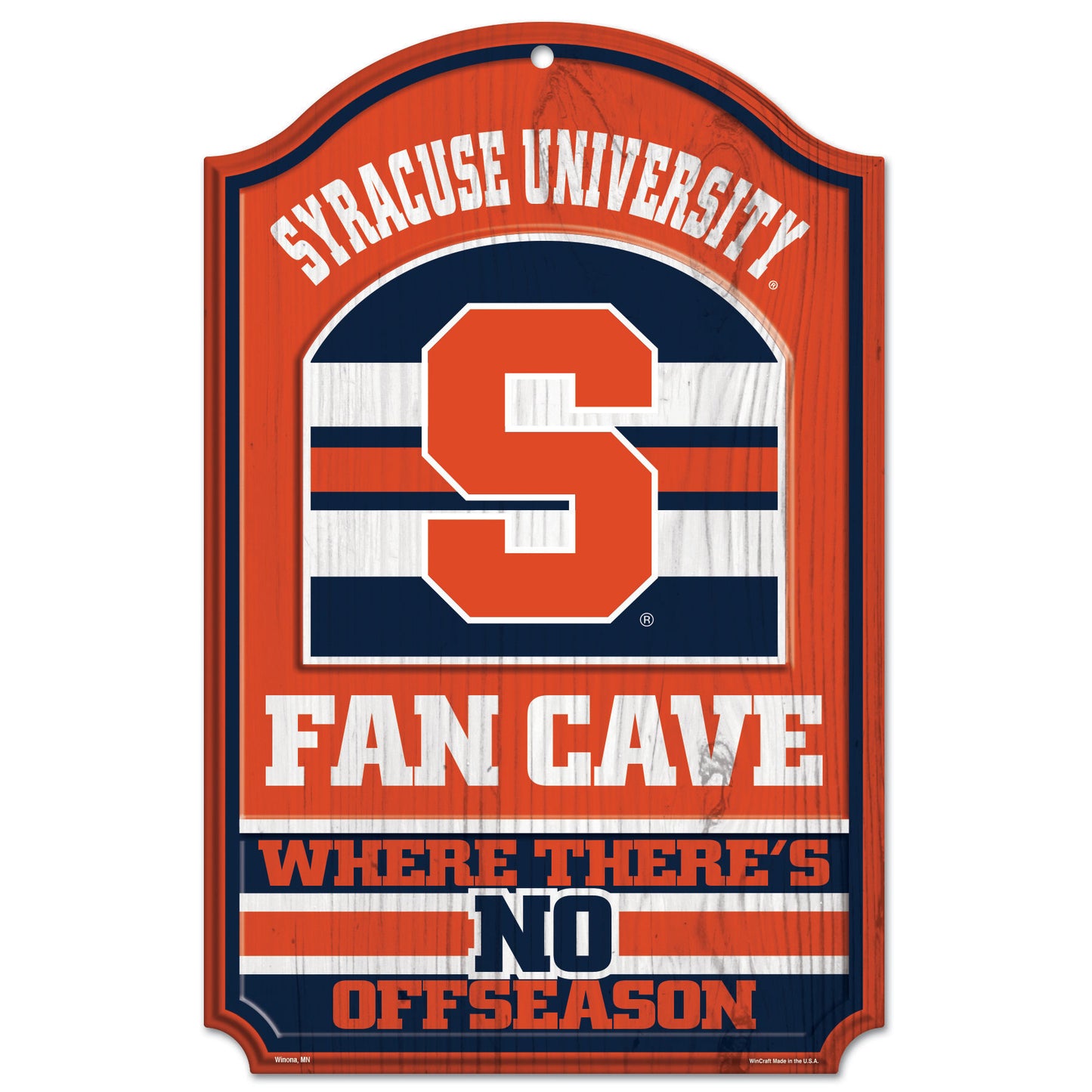 WinCraft Syracuse Orange 11'' x 17'' Fan Cave Wood Sign