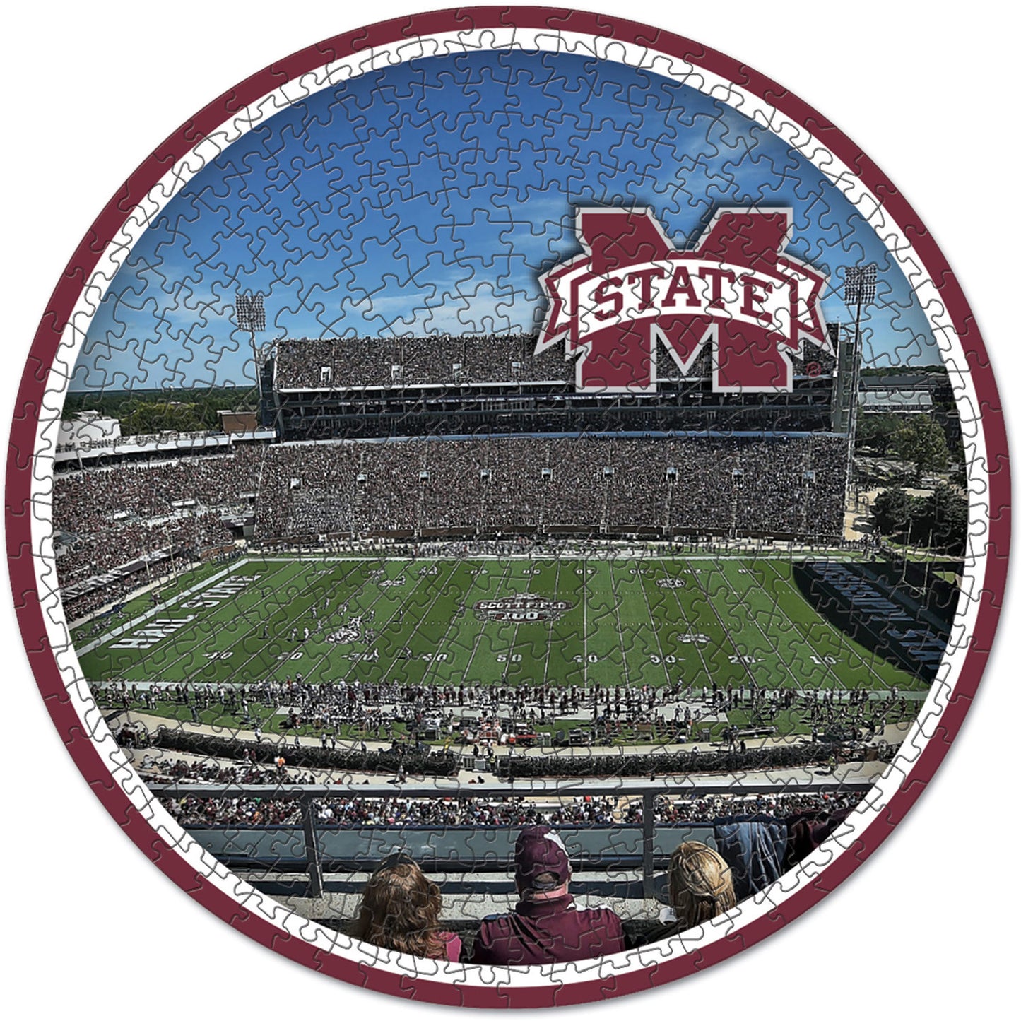WinCraft Mississippi State Bulldogs Round 500-Piece Puzzle