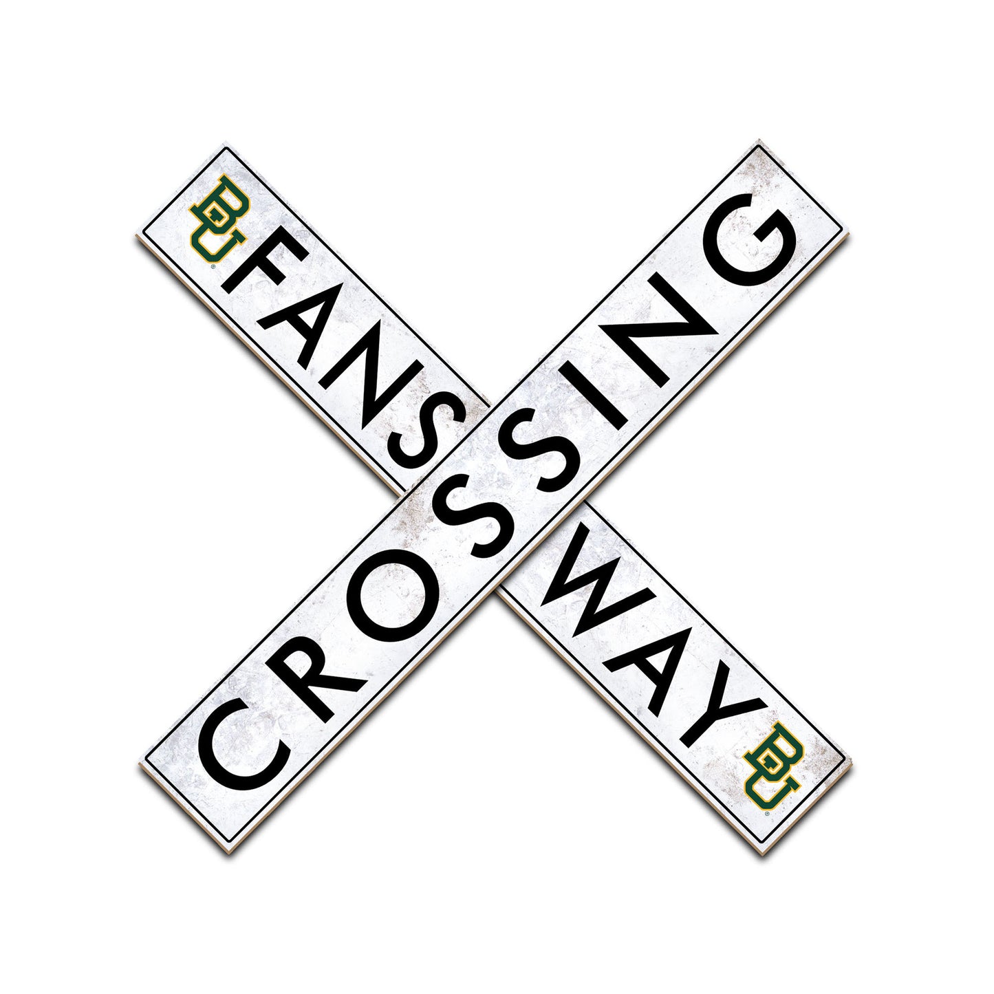 Baylor Bears 48" Fans Way Crossing Sign