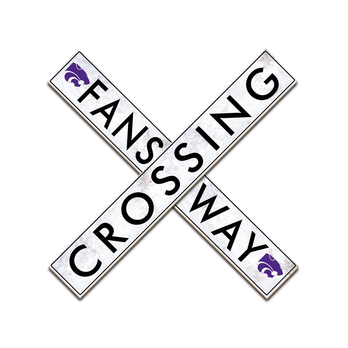 Kansas State Wildcats 48" Fans Way Crossing Sign