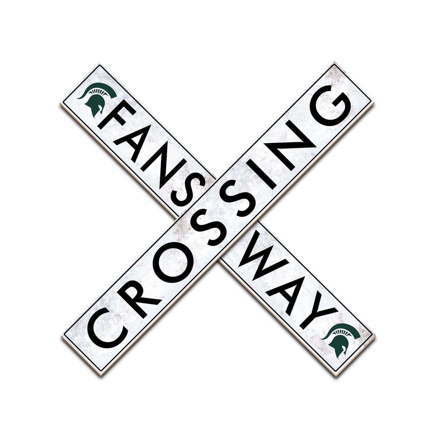 Michigan State Spartans 48" Fans Way Crossing Sign