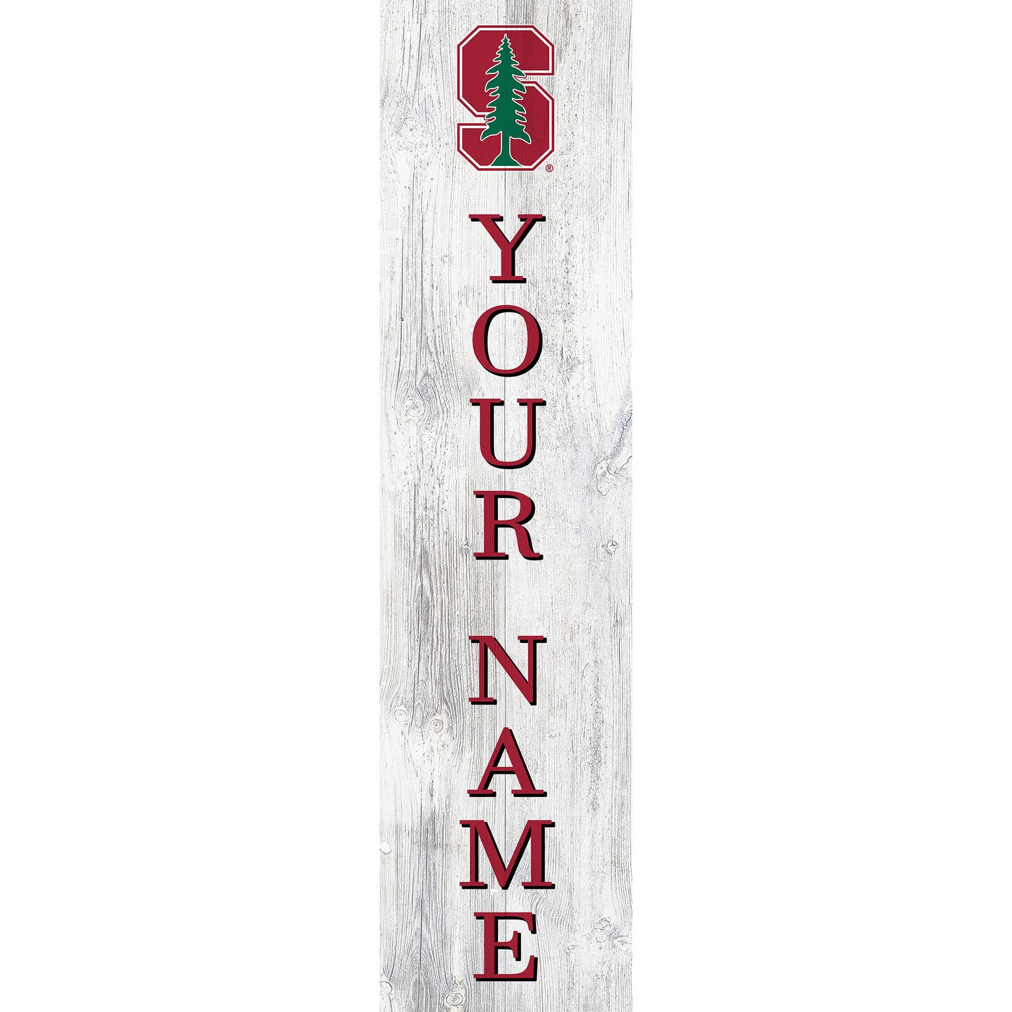 Stanford Cardinal 48" Personalized Welcome Leaner Sign