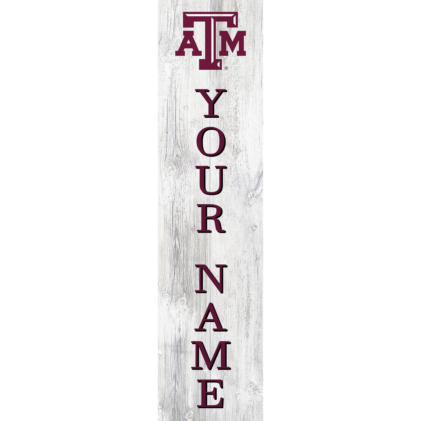 Texas A&M Aggies 48" Personalized Welcome Leaner Sign