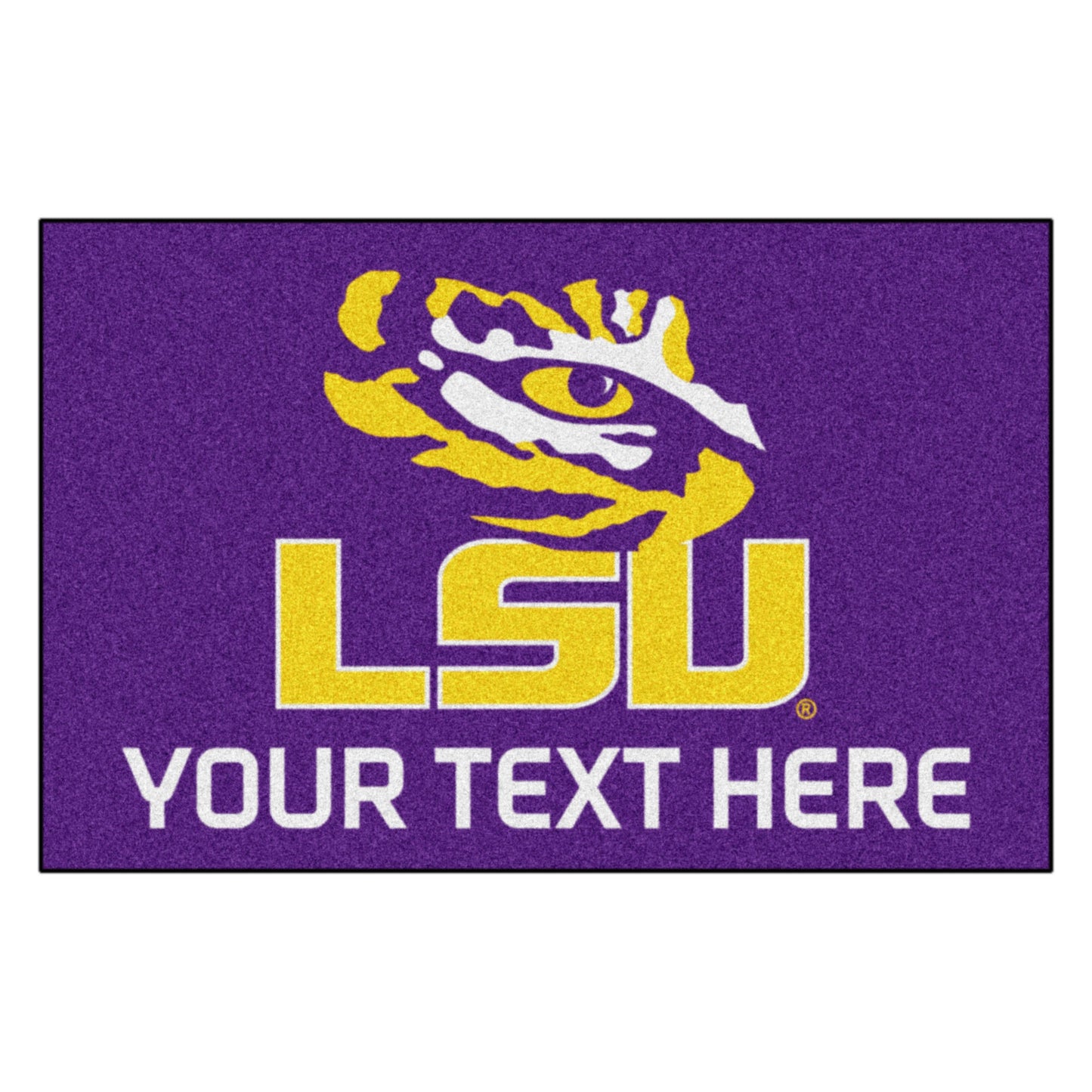 LSU Tigers 19'' x 30'' Personalized Accent Rug