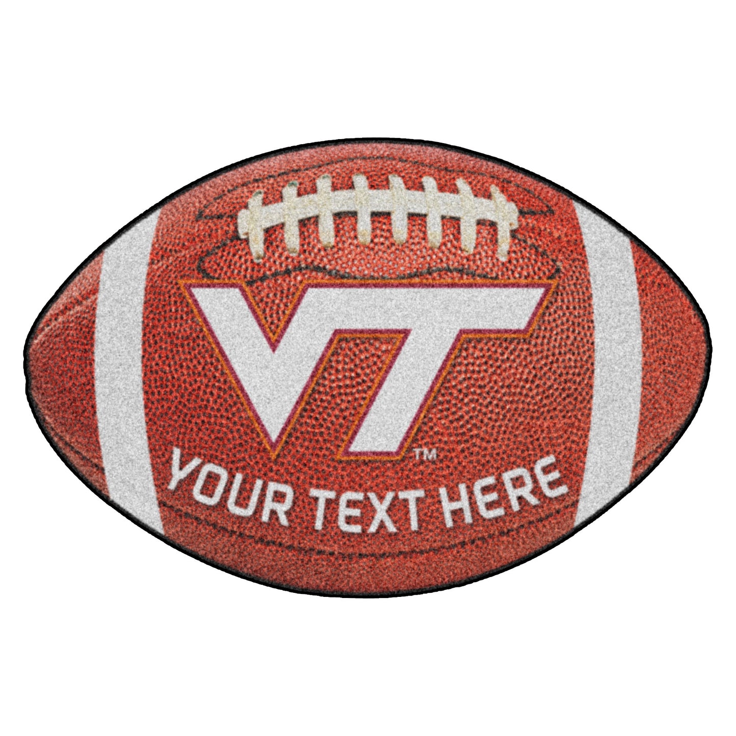 Virginia Tech Hokies 22'' x 35'' Personalized Football Mat
