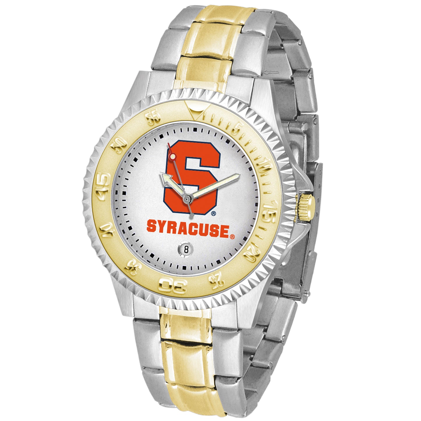 White Syracuse Orange Competitor Two-Tone Watch
