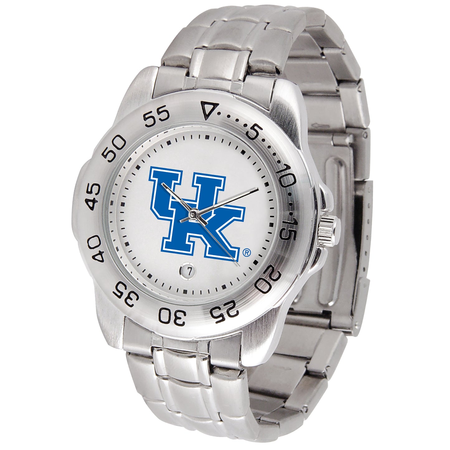 White Kentucky Wildcats Sport Steel Watch