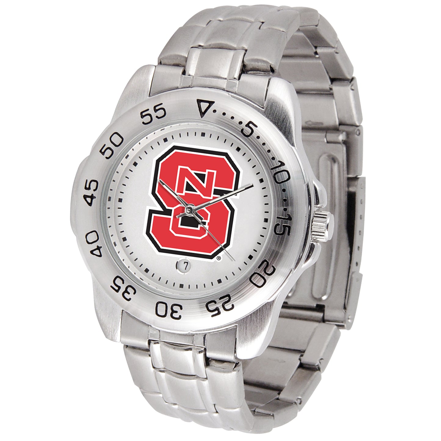 White NC State Wolfpack Sport Steel Watch