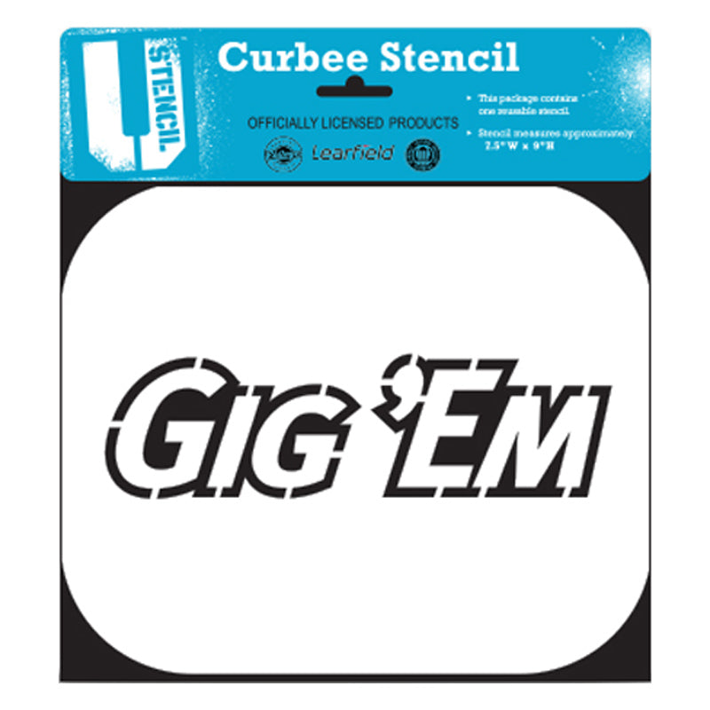 Texas A&M Aggies Curbee Team Stencil