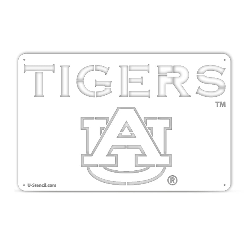 Auburn Tigers Wordmark Tailgater Wordmark Stencil
