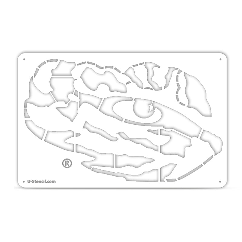 LSU Tigers Secondary Logo Tailgater Stencil