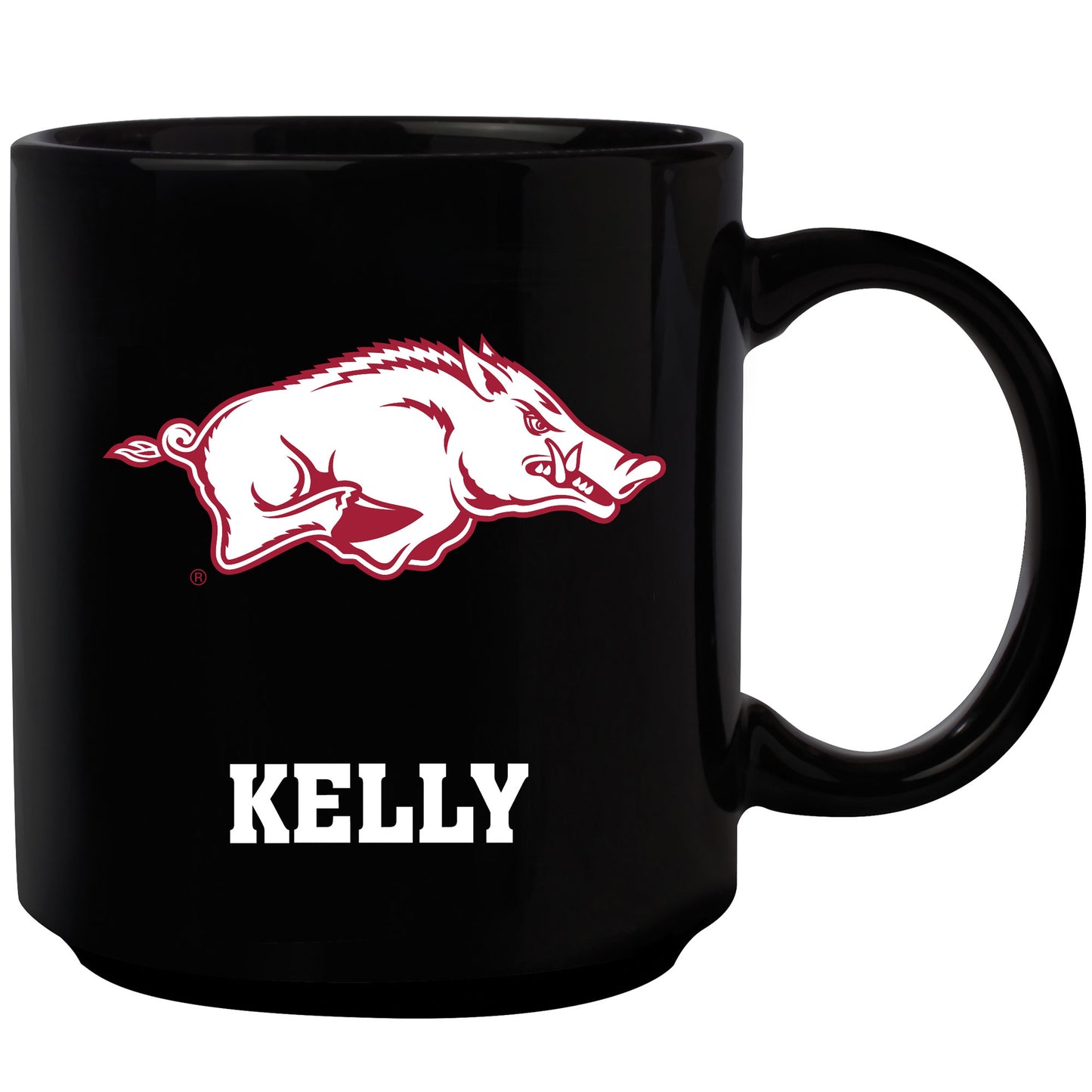 Black Arkansas Razorbacks 11oz. Personalized Mug