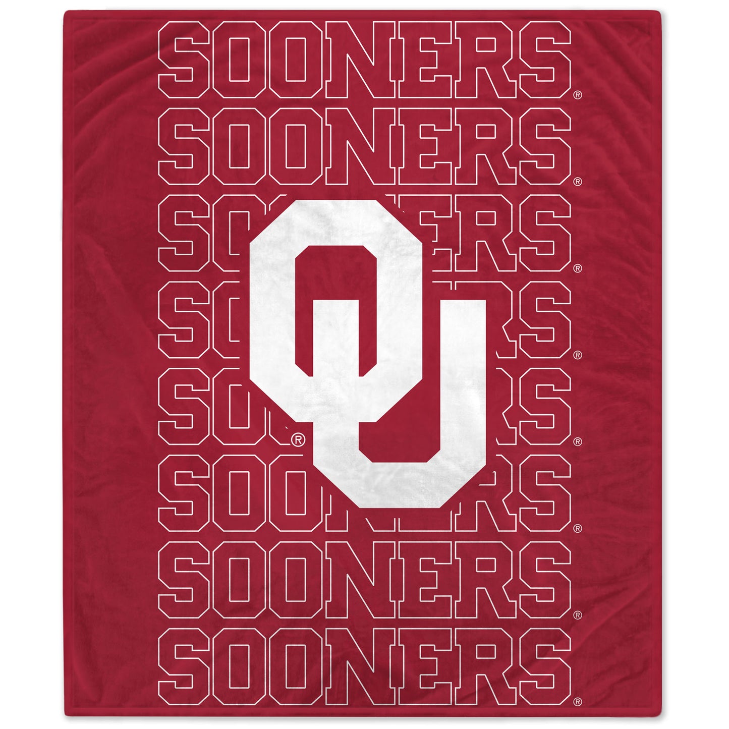 Oklahoma Sooners 60" x 70" Echo Wordmark Lightweight Blanket