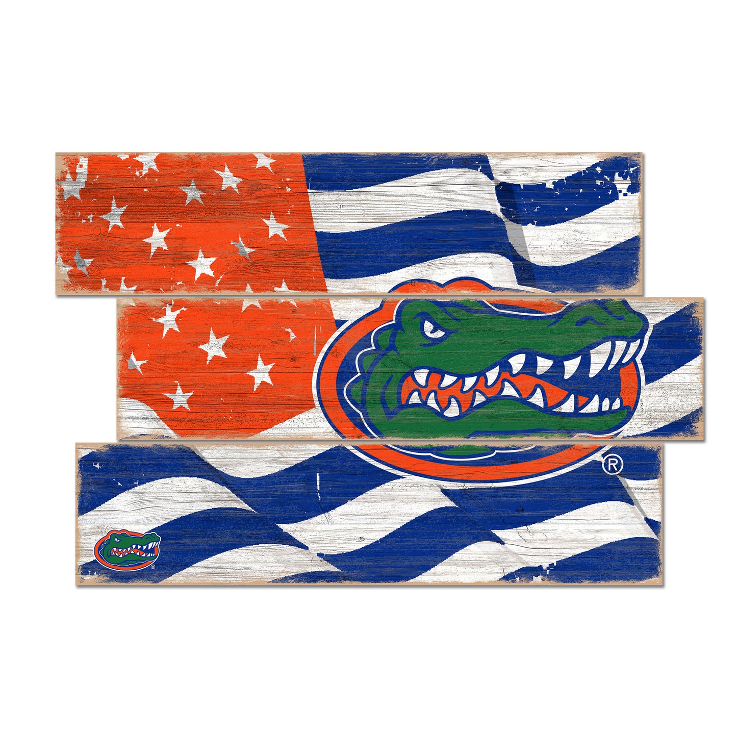 Florida Gators 3-Plank Team Flag