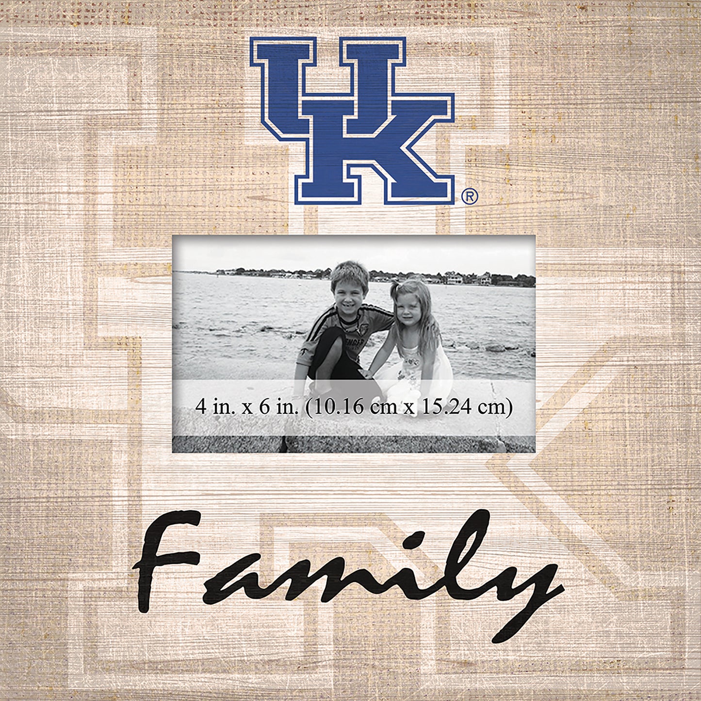 Kentucky Wildcats 10'' x 10'' Burlap Pattern Frame