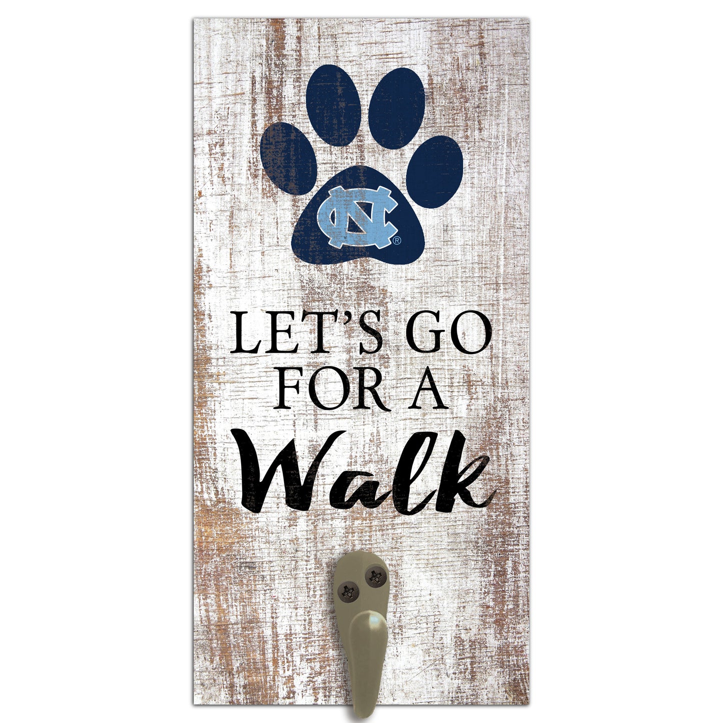 North Carolina Tar Heels 6'' x 12'' Leash Holder Sign