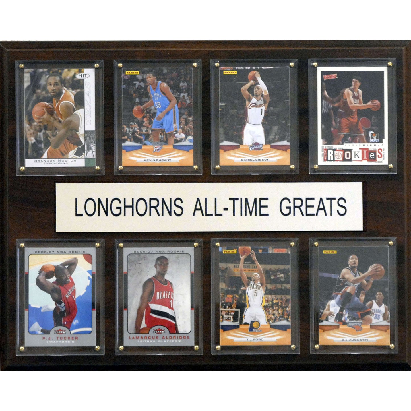 Texas Longhorns 12'' x 15'' Basketball All-Time Greats Plaque
