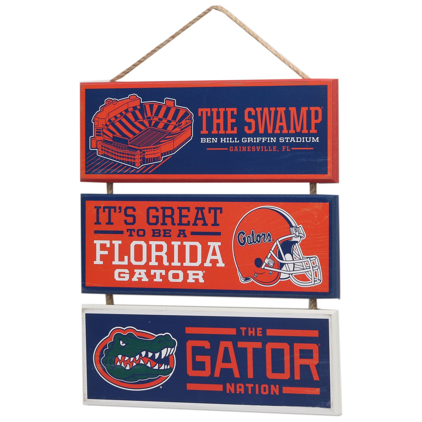 Florida Gators 13'' x 14'' Team Linked Fiberboard Sign