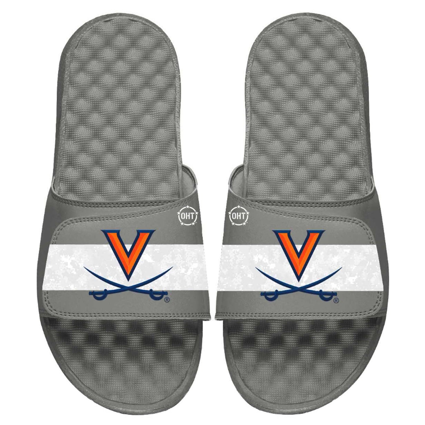 Youth ISlide Gray Virginia Cavaliers OHT Military Appreciation Slide Sandals