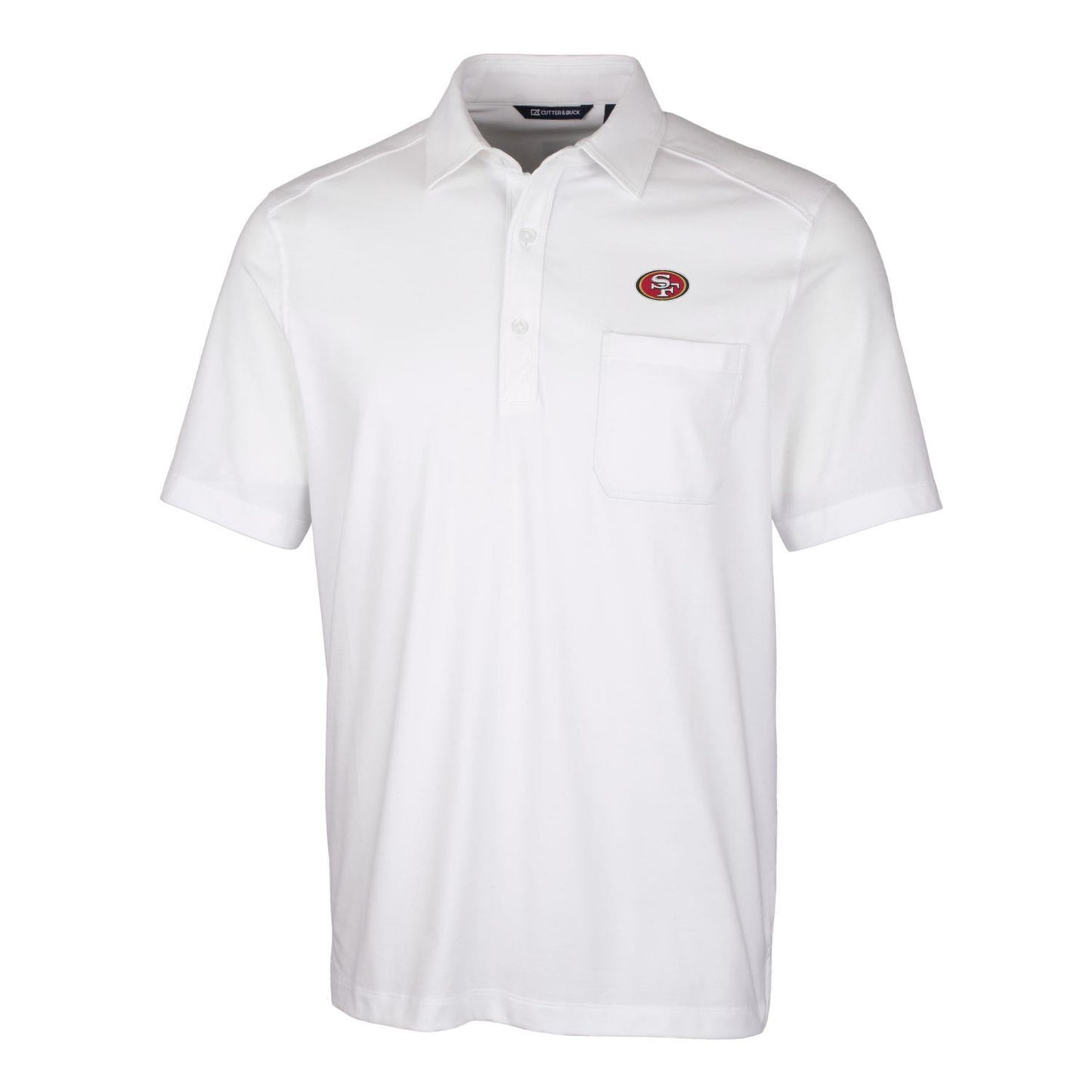 Men's Cutter & Buck White San Francisco 49ers Advantage Jersey Polo
