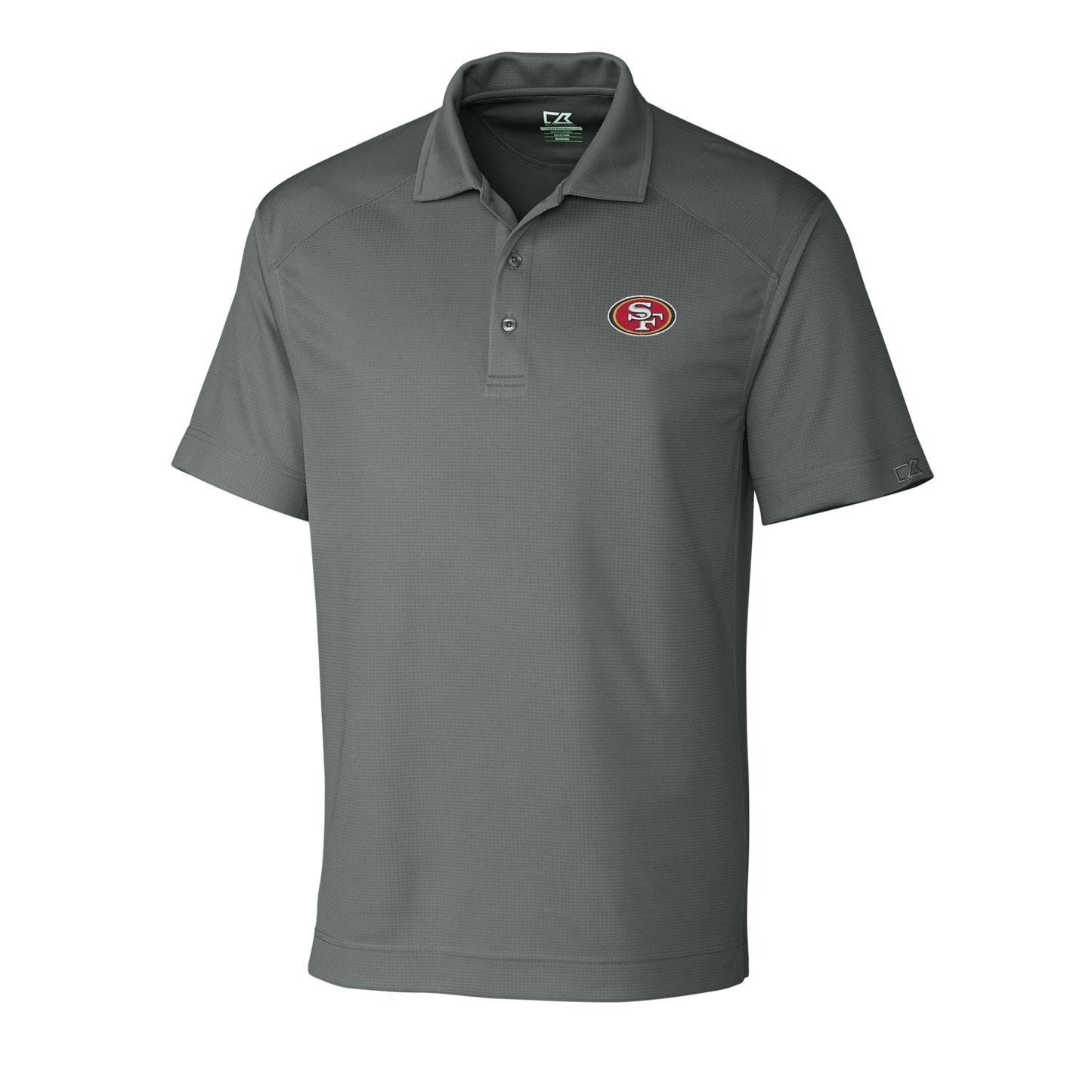 Men's Cutter & Buck Gray San Francisco 49ers DryTec Genre Polo