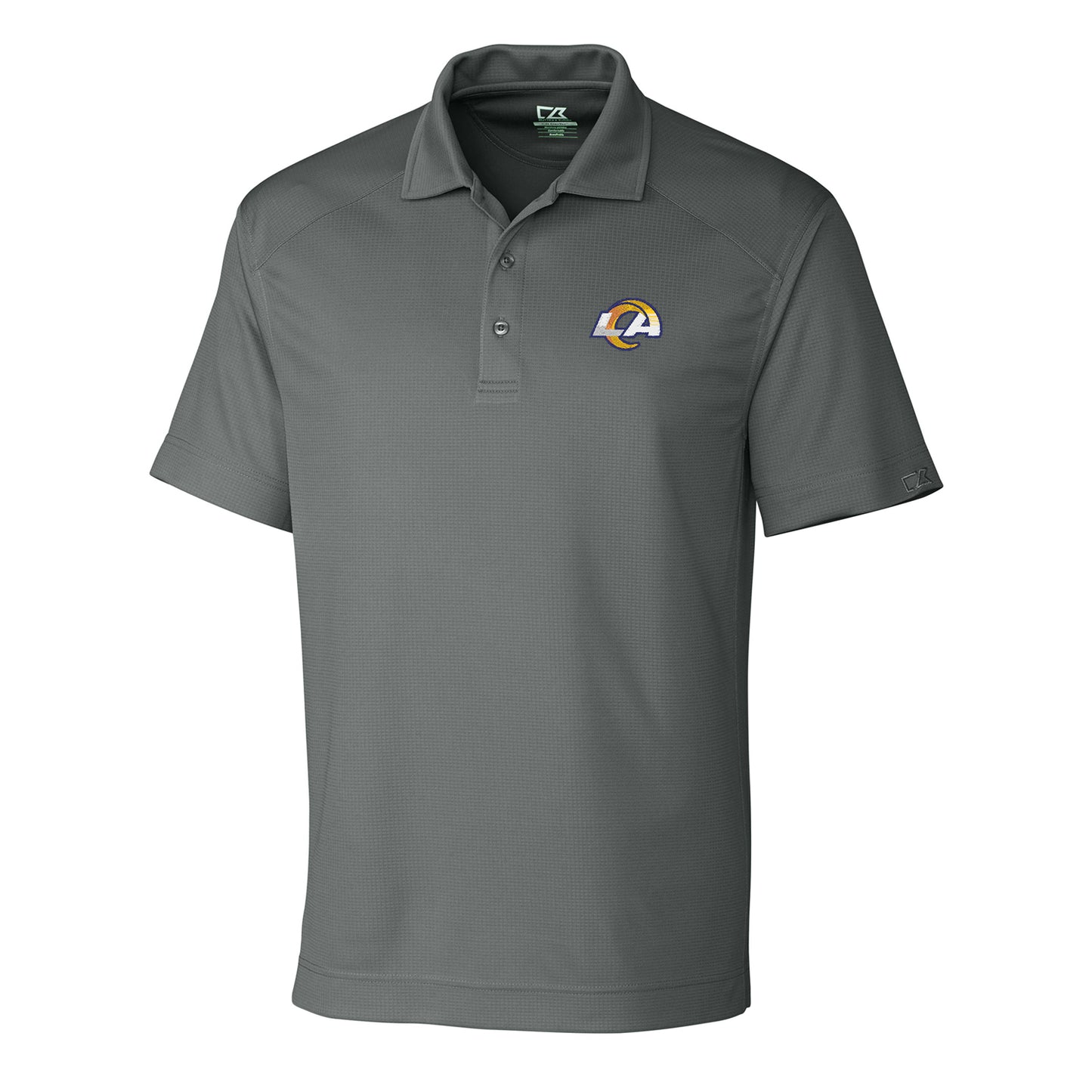 Men's Cutter & Buck Gray Los Angeles Rams DryTec Genre Polo
