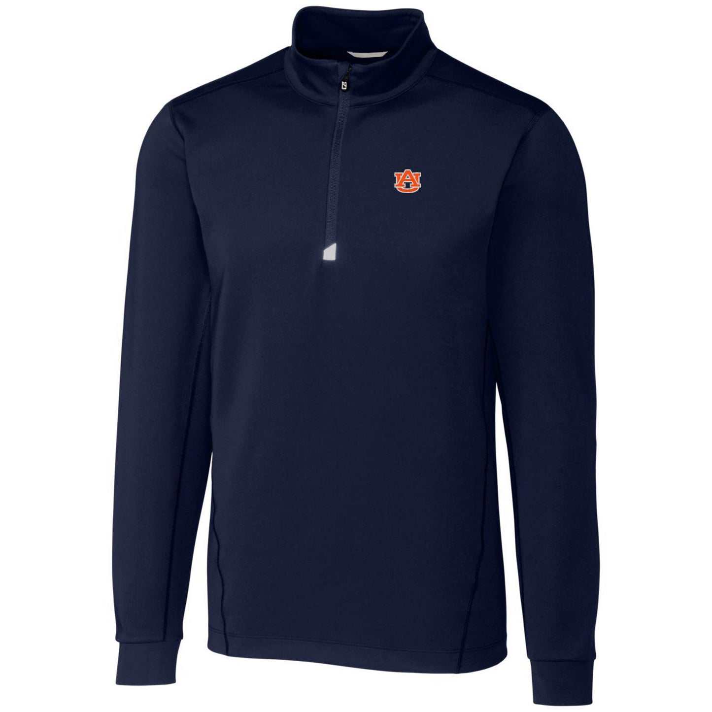Men's Cutter & Buck Navy Auburn Tigers Big & Tall Traverse Half-Zip Jacket