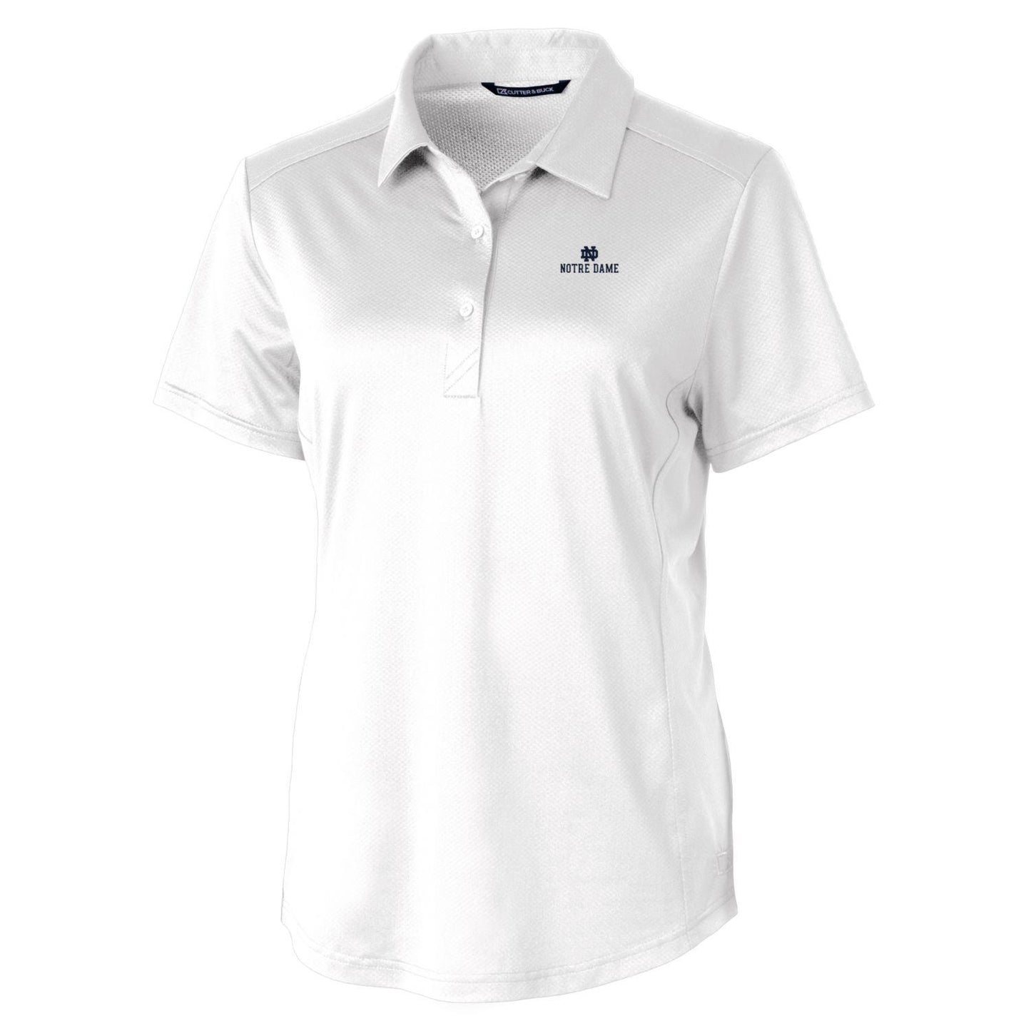 Women's Cutter & Buck White Notre Dame Fighting Irish Prospect Polo