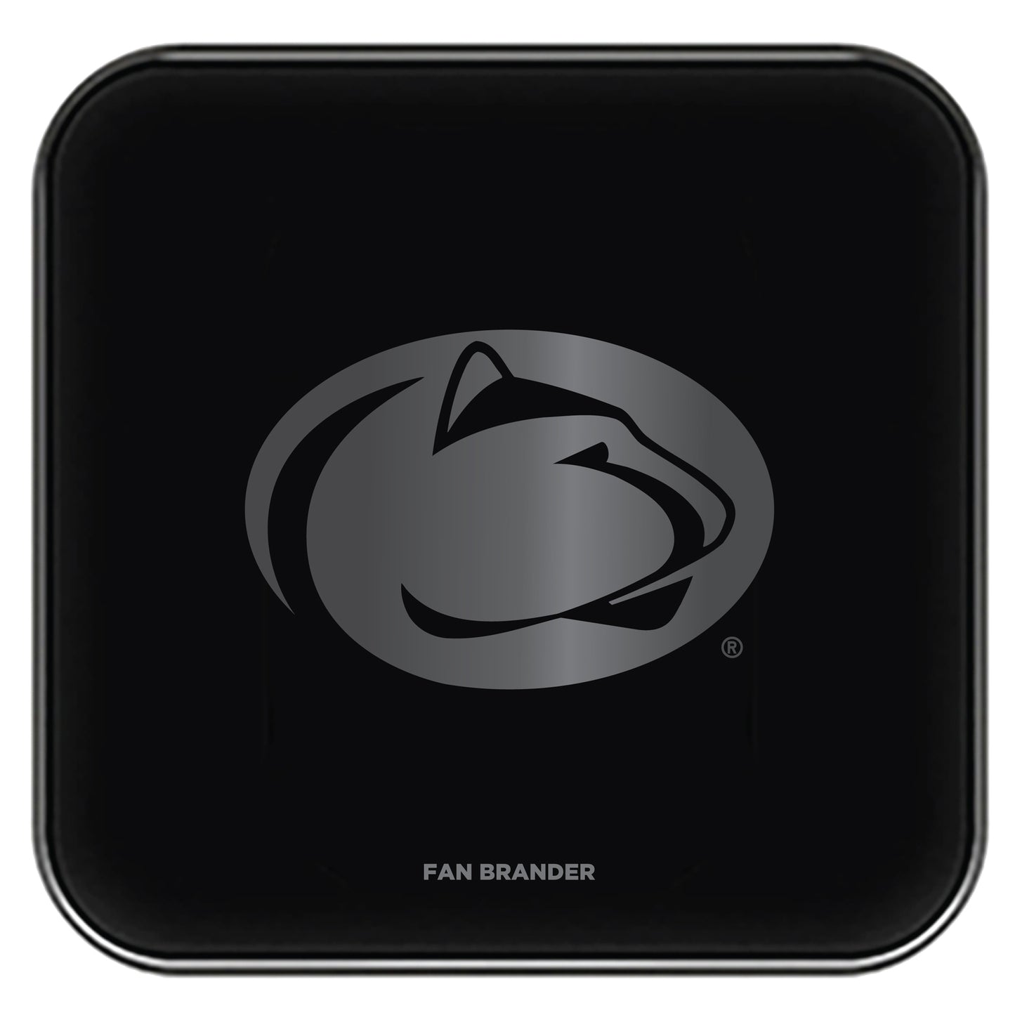 Black Penn State Nittany Lions Fast Charging Glass Wireless Charge Pad