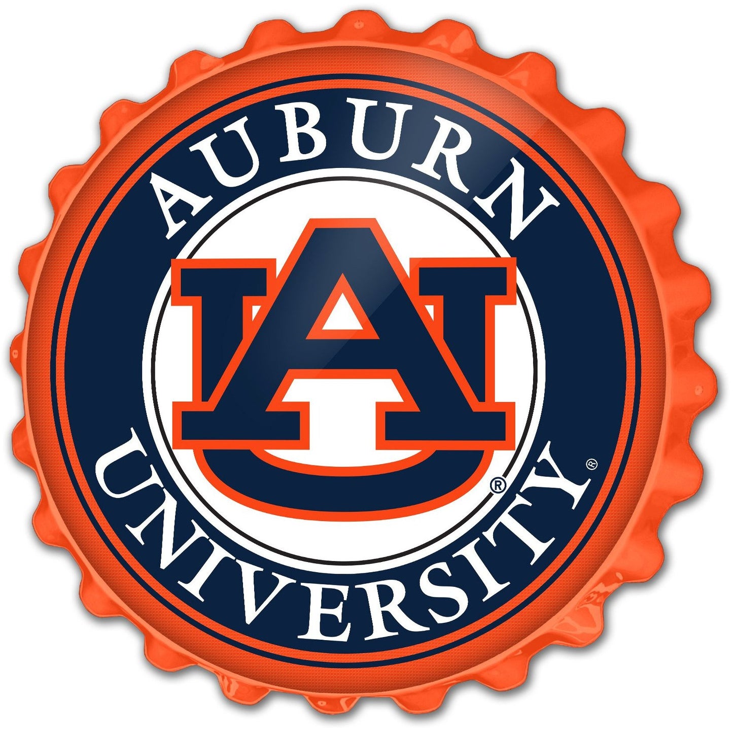Auburn Tigers 19'' x 19'' Bottle Cap Wall Sign