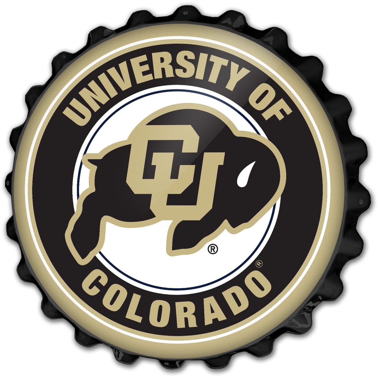 Colorado Buffaloes 19'' x 19'' Bottle Cap Wall Sign