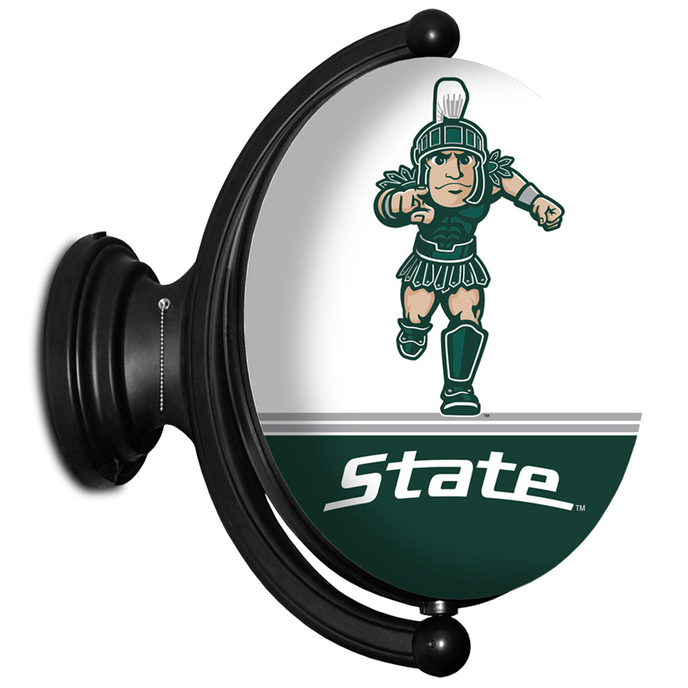Michigan State Spartans 23'' x 21'' Mascot Illuminated Rotating Wall Sign