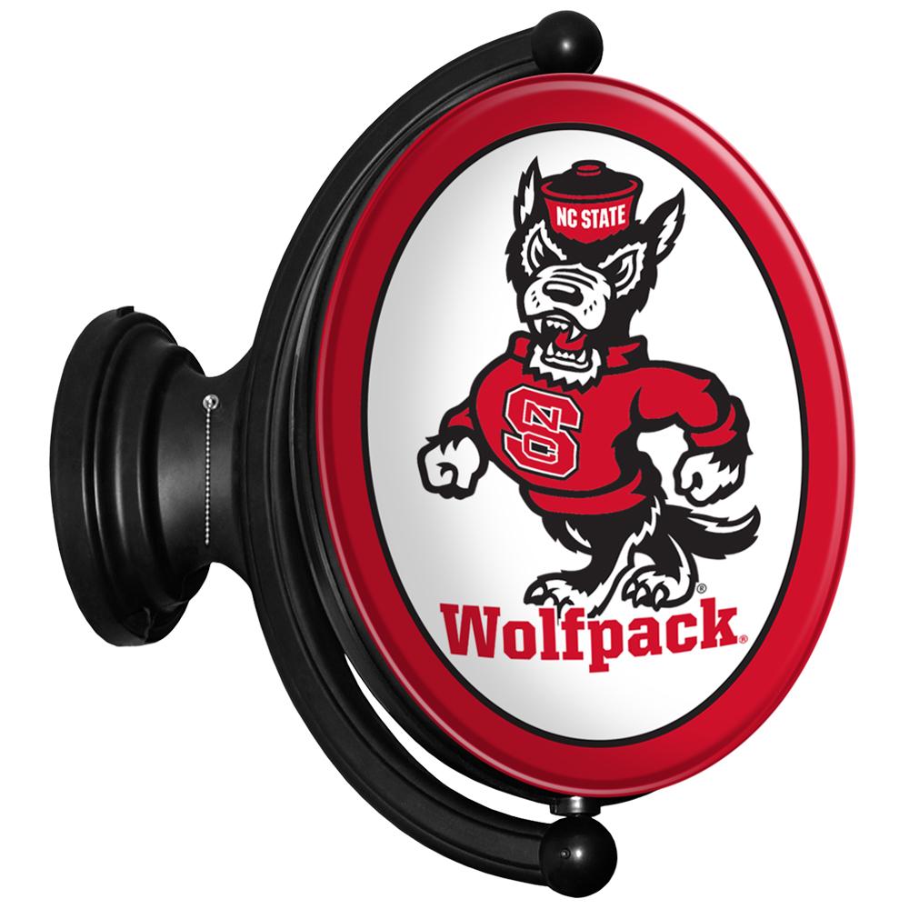 NC State Wolfpack 23'' x 21'' Mascot Illuminated Rotating Wall Sign