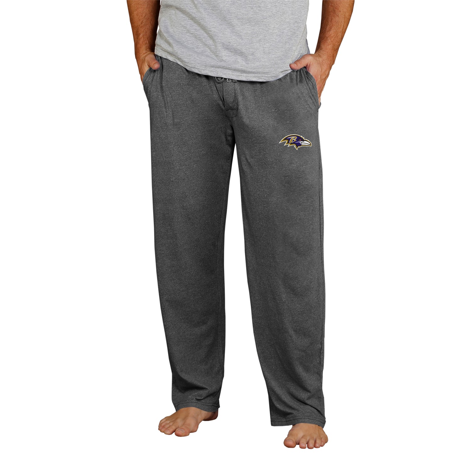 Men's Concepts Sport Charcoal Baltimore Ravens Lightweight Quest Knit Sleep Pants