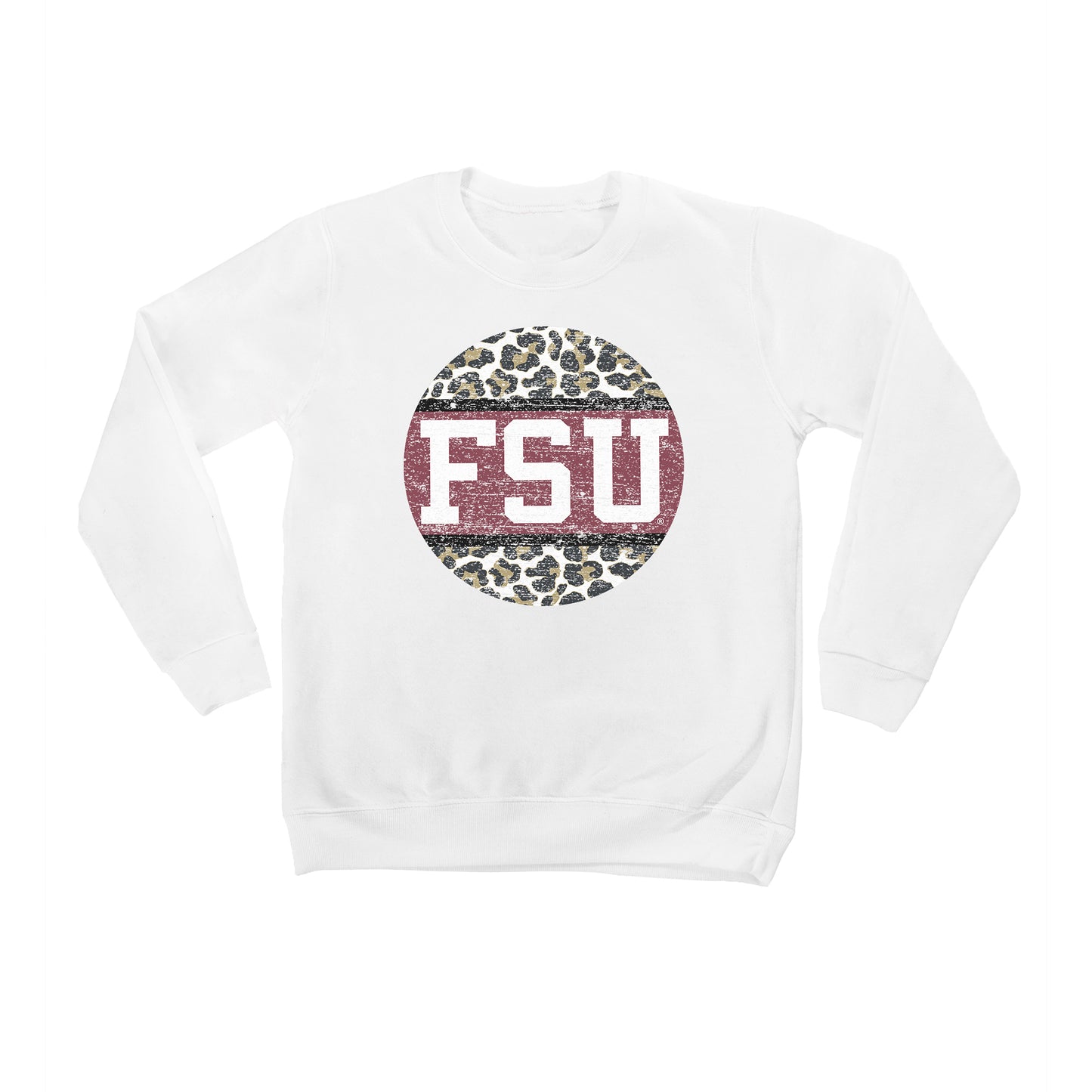 Youth White Florida State Seminoles Scoop & Score Pullover Sweatshirt